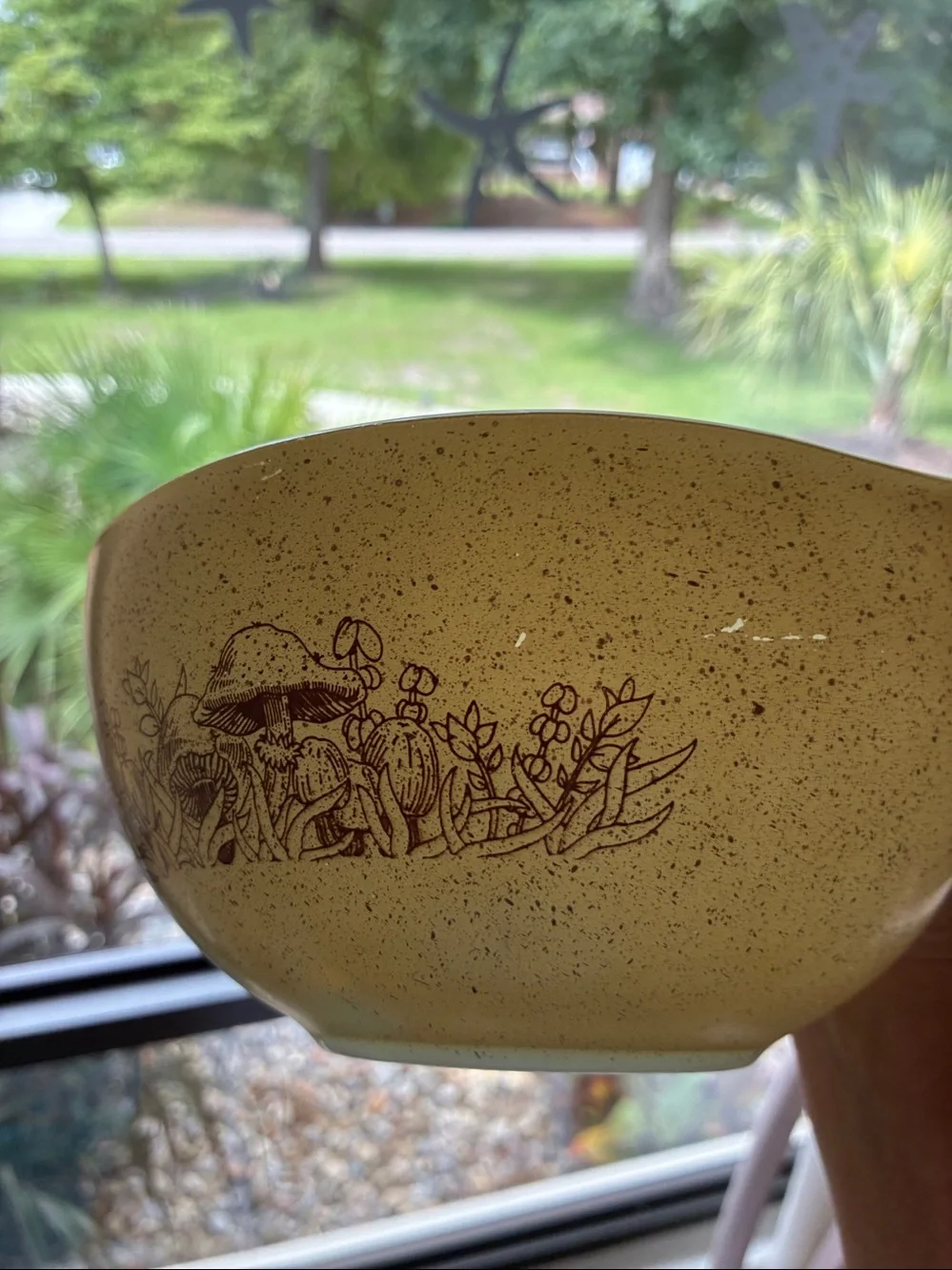 VINTAGE PYREX #442 FOREST FANCIES MUSHROOM CINDERELLA MIXING NESTING BOWL 1.5L
